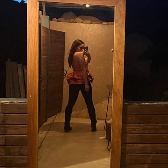 ASOS LUXE bubble hem bandeau tunic top - Picture 2 of 7